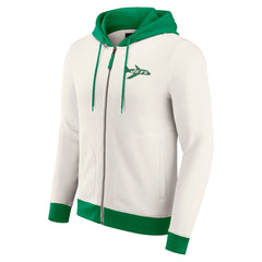 New York Jets Darius Rucker Collection Distressed Graphics Full-Zip Hoodie - Cream online
