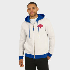 Buffalo Bills Darius Rucker Collection Distressed Graphics Full-Zip Hoodie - Cream discount