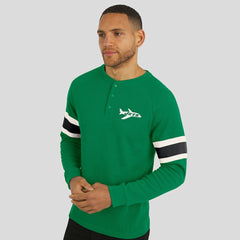 New York Jets Darius Rucker Collection Waffle-Knit Raglan Long Sleeve Henley T-Shirt - Kelly Green online