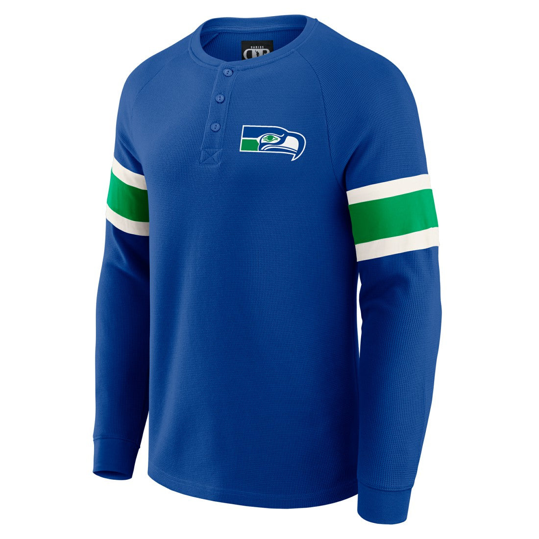 Seattle Seahawks Darius Rucker Collection Waffle-Knit Raglan Long Sleeve Henley T-Shirt - College Navy online