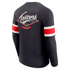 Houston Texans Darius Rucker Collection Waffle-Knit Raglan Long Sleeve Henley T-Shirt - Navy outlet