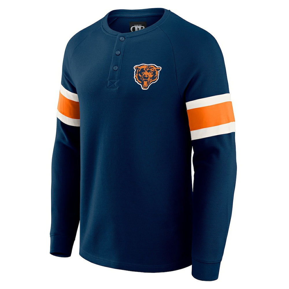 Chicago Bears Darius Rucker Collection Waffle-Knit Raglan Long Sleeve Henley T-Shirt - Navy sale