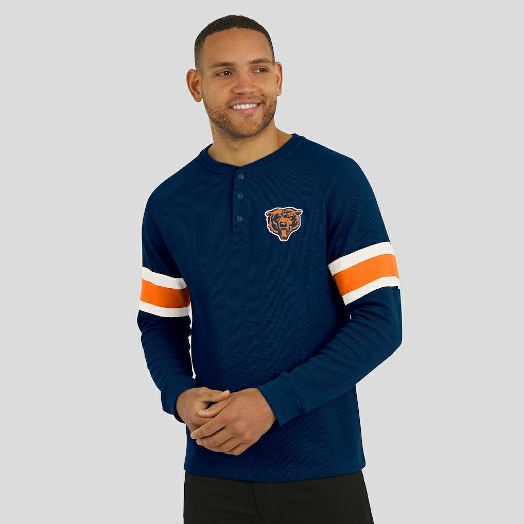 Chicago Bears Darius Rucker Collection Waffle-Knit Raglan Long Sleeve Henley T-Shirt - Navy sale