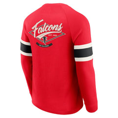 Atlanta Falcons Darius Rucker Collection Waffle-Knit Raglan Long Sleeve Henley T-Shirt - Red discount