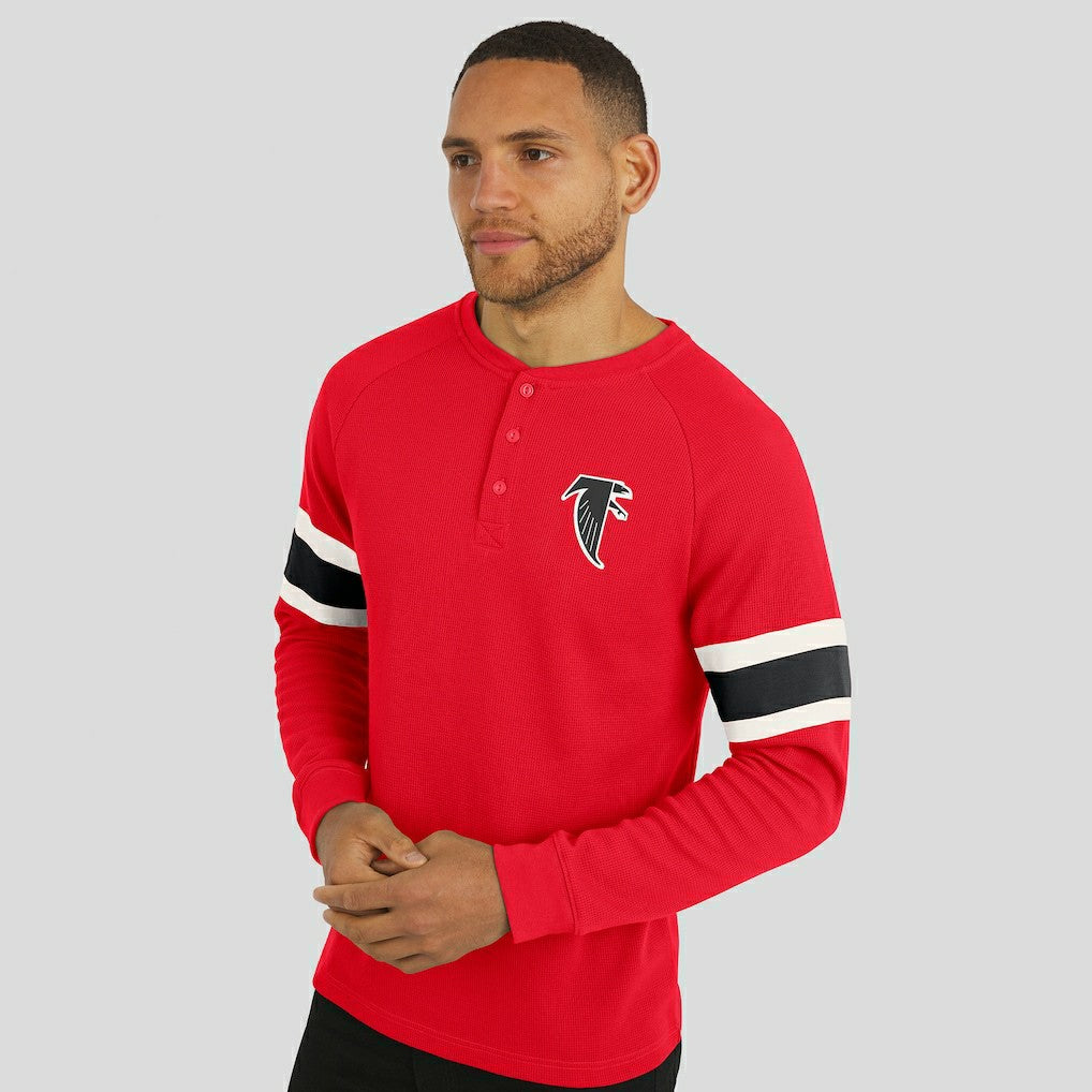 Atlanta Falcons Darius Rucker Collection Waffle-Knit Raglan Long Sleeve Henley T-Shirt - Red discount