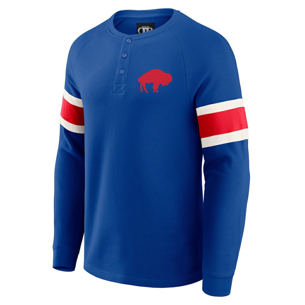 Buffalo Bills Darius Rucker Collection Waffle-Knit Raglan Long Sleeve Henley T-Shirt - Royal outlet