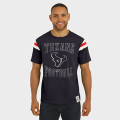Houston Texans Darius Rucker Collection Football Stripe Sleeve T-Shirt - Navy for sale