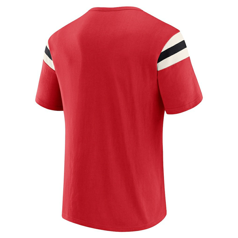 Atlanta Falcons Darius Rucker Collection Football Stripe Sleeve T-Shirt - Red discount