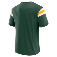 Green Bay Packers Darius Rucker Collection Football Stripe Sleeve T-Shirt - Green outlet