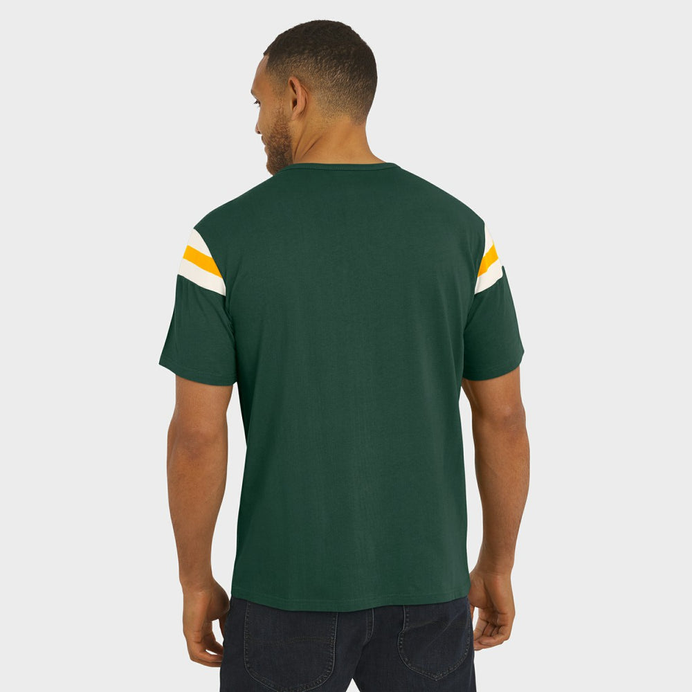 Green Bay Packers Darius Rucker Collection Football Stripe Sleeve T-Shirt - Green outlet