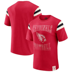 Arizona Cardinals Darius Rucker Collection Football Stripe Sleeve T-Shirt - Cardinal for sale
