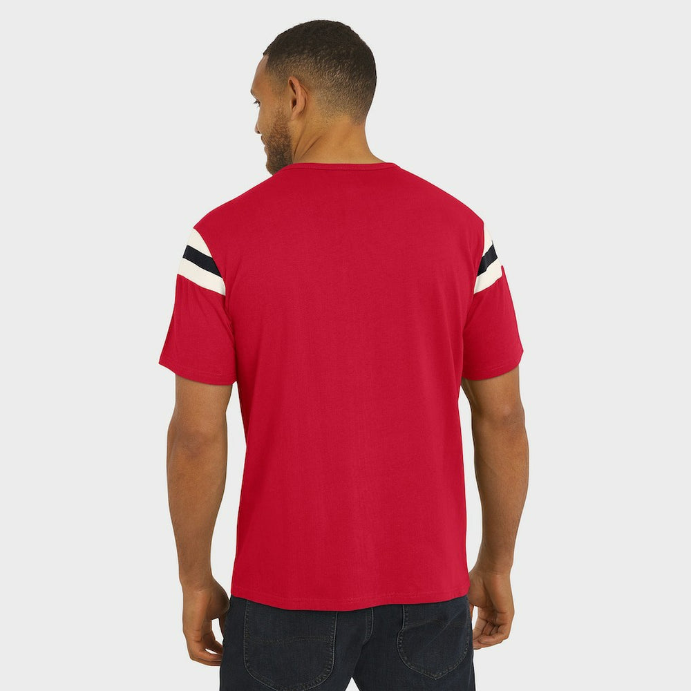 Arizona Cardinals Darius Rucker Collection Football Stripe Sleeve T-Shirt - Cardinal for sale