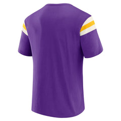 Minnesota Vikings Darius Rucker Collection Football Stripe Sleeve T-Shirt - Purple sale