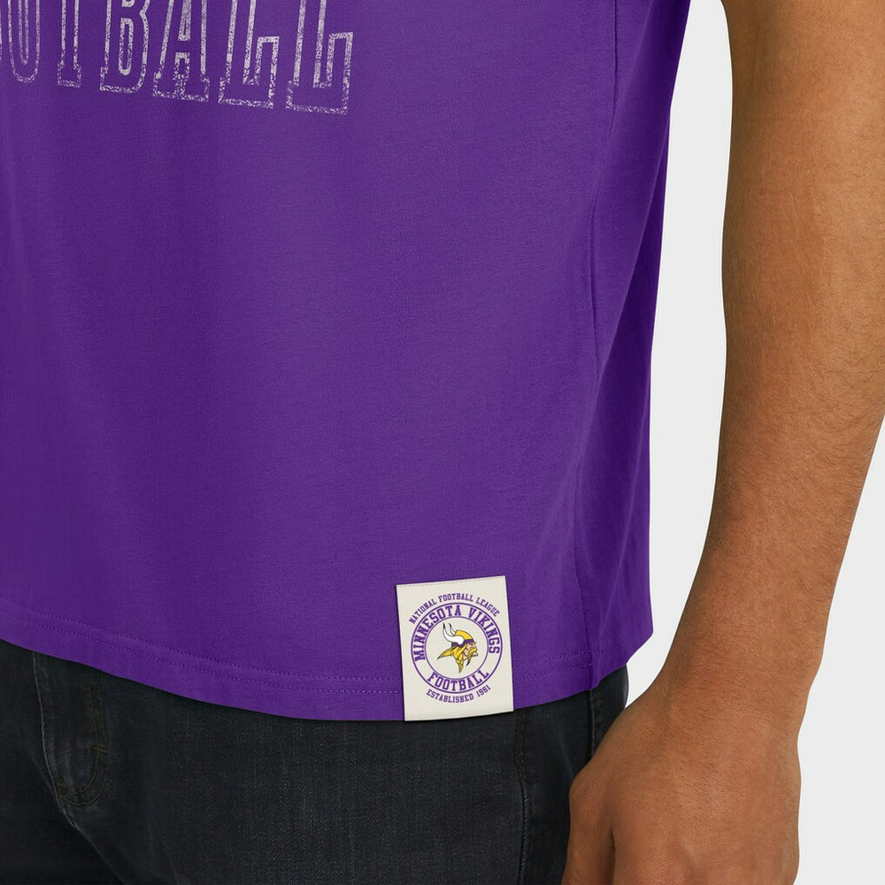 Minnesota Vikings Darius Rucker Collection Football Stripe Sleeve T-Shirt - Purple sale