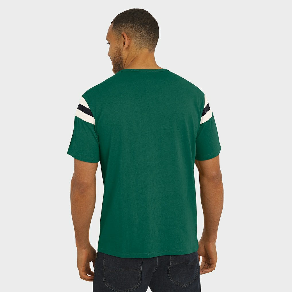 New York Jets Darius Rucker Collection Football Stripe Sleeve T-Shirt - Green online
