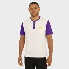 Minnesota Vikings Darius Rucker Collection Henley Colorblock Slub Pocket T-Shirt - Cream online