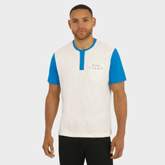 Detroit Lions Darius Rucker Collection Henley Colorblock Slub Pocket T-Shirt - Cream discount