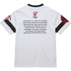 Miami Heat Unisex Hardwood Classics Vintage Team Origins Premium T-Shirt - White discount