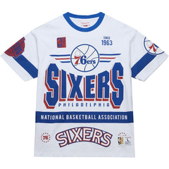 Philadelphia 76ers Unisex Hardwood Classics Vintage Team Origins Premium T-Shirt - White sale