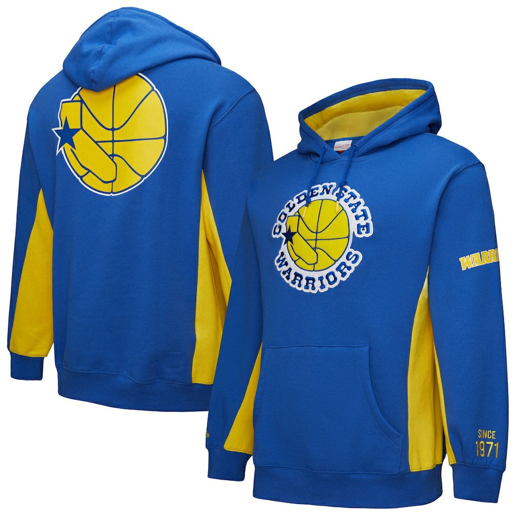 Golden State Warriors Hardwood Classics Team Origins Fleece Pullover Hoodie sale - Royal discount