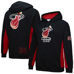 Miami Heat Hardwood Classics Team Origins Fleece Pullover Hoodie - Black discount