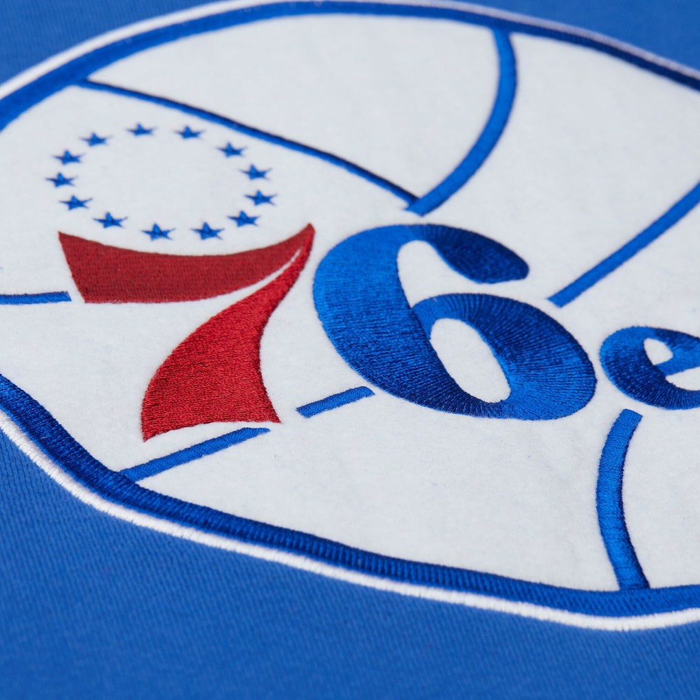 Philadelphia 76ers Hardwood Classics Team Origins Fleece Pullover Hoodie - Royal online