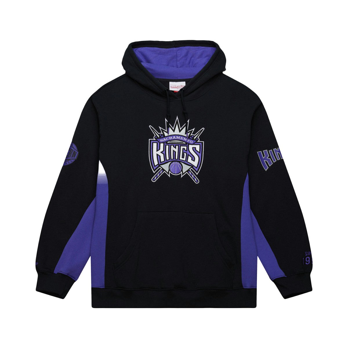 Sacramento Kings Hardwood Classics Team Origins Fleece Pullover Hoodie - Black shop