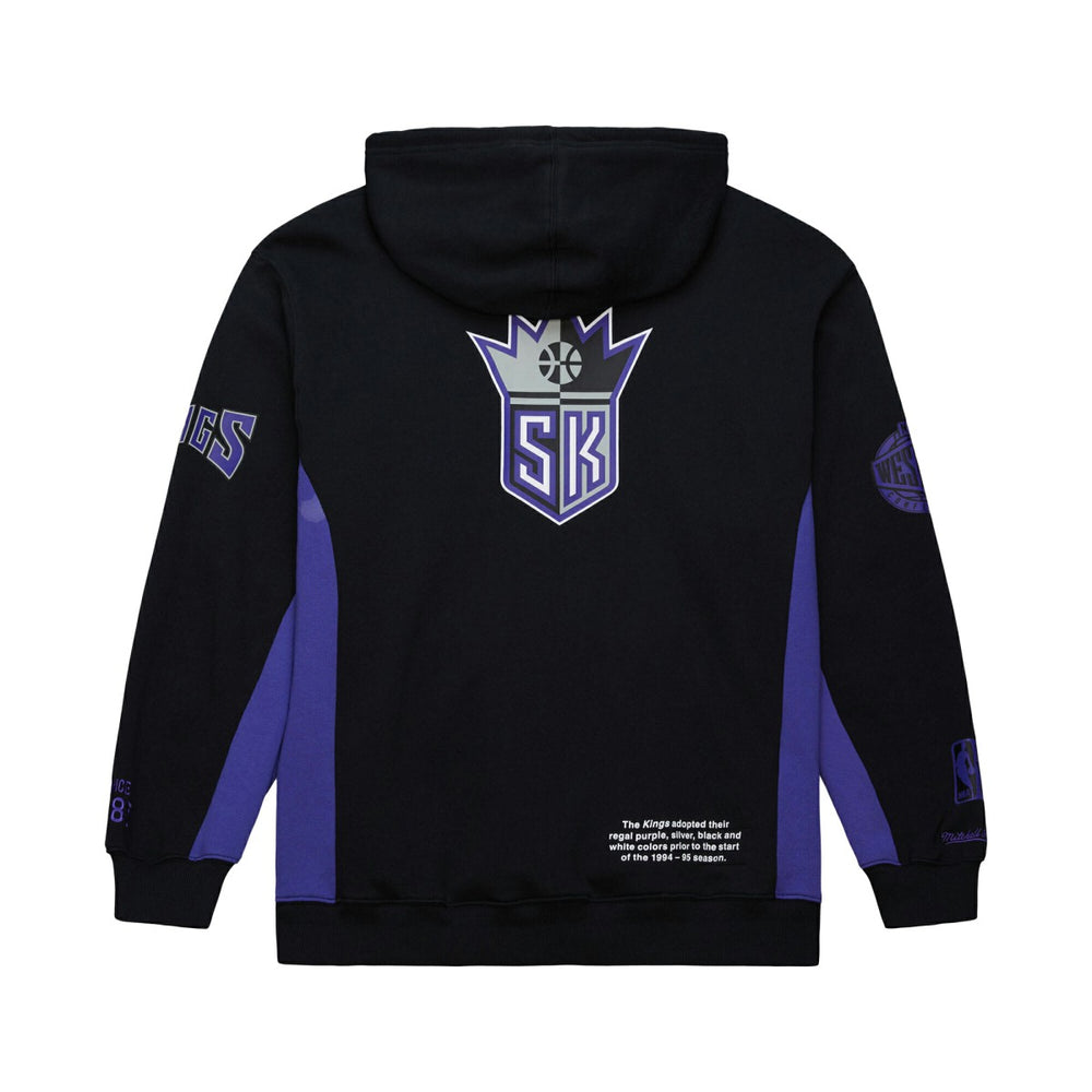 Sacramento Kings Hardwood Classics Team Origins Fleece Pullover Hoodie - Black shop