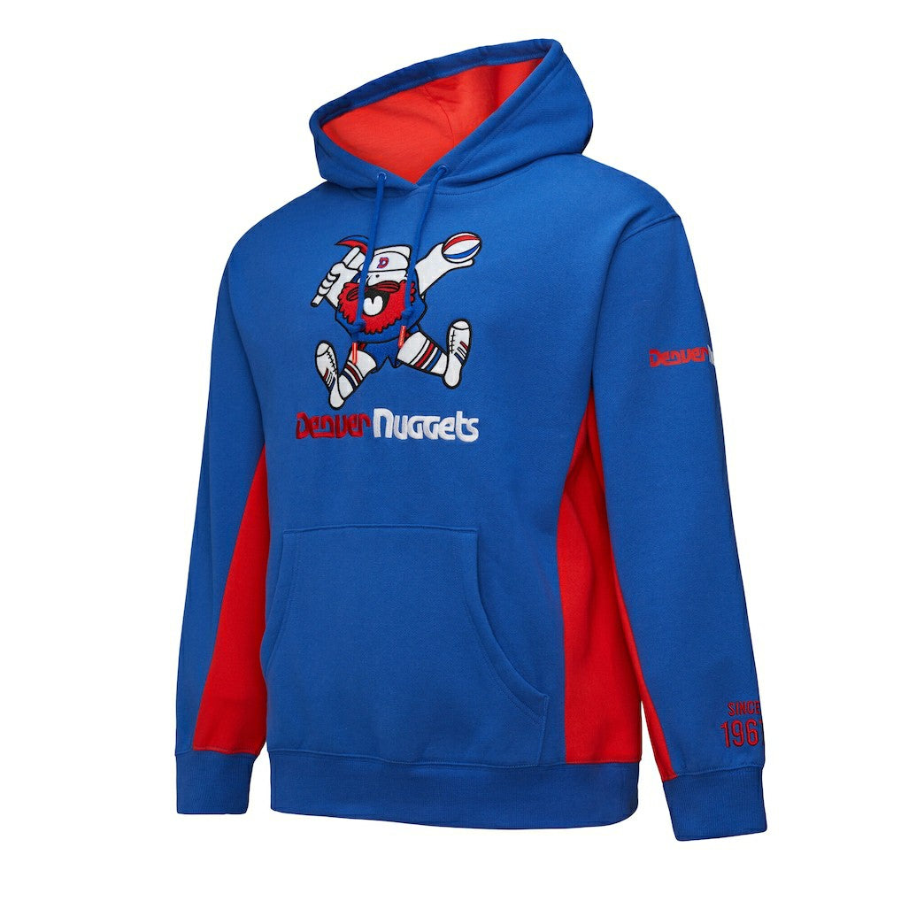 Denver Nuggets Hardwood Classics Team Origins Fleece Pullover Hoodie sale - Royal discount
