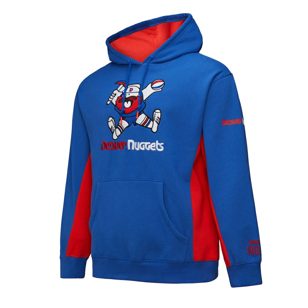 Denver Nuggets Hardwood Classics Team Origins Fleece Pullover Hoodie sale - Royal discount