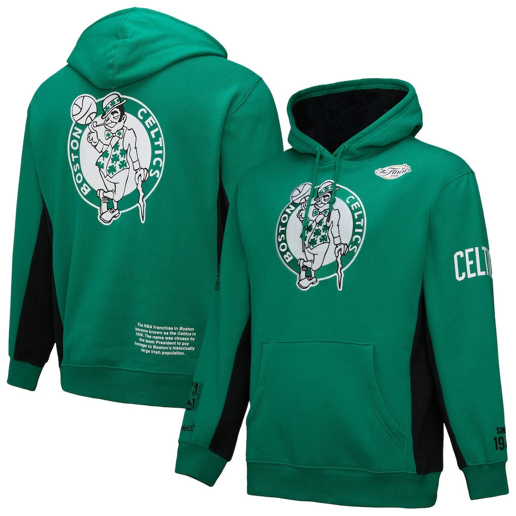 Boston Celtics Hardwood Classics Team Origins Fleece Pullover Hoodie - Kelly Green outlet