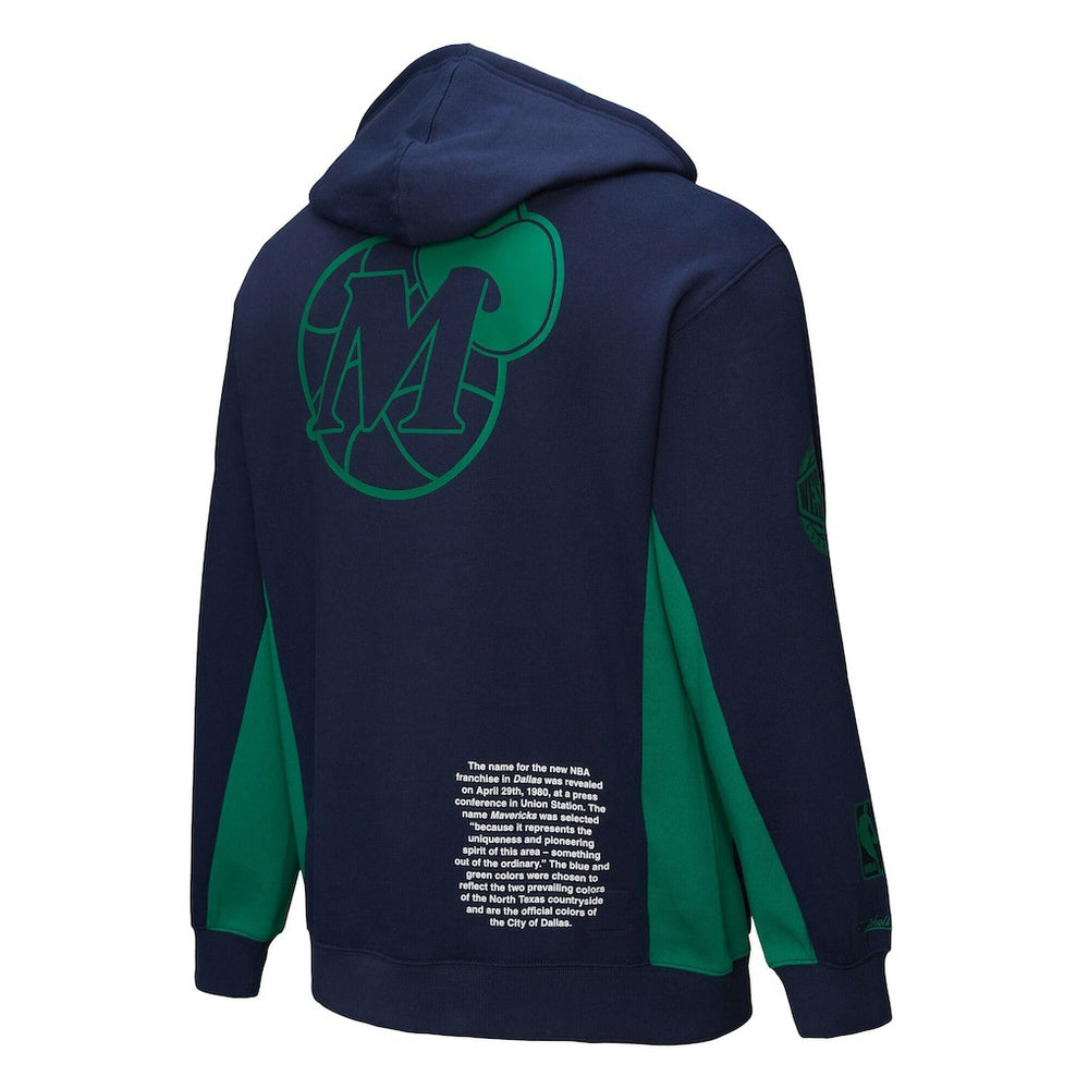 Dallas Mavericks Hardwood Classics Team Origins Fleece Pullover Hoodie sale - Navy outlet