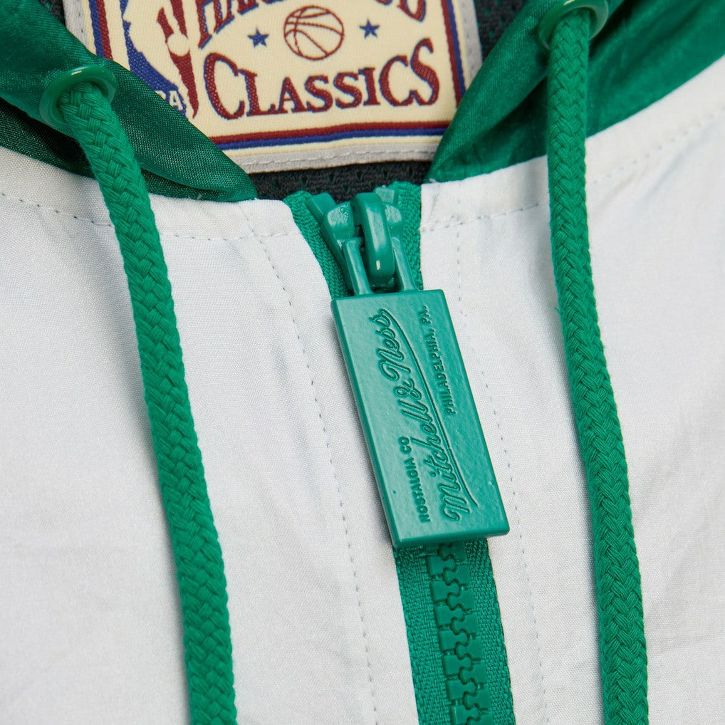 Boston Celtics Hardwood Classics Team Origins Anorak Quarter-Zip Windbreaker Jacket - Kelly Green discount