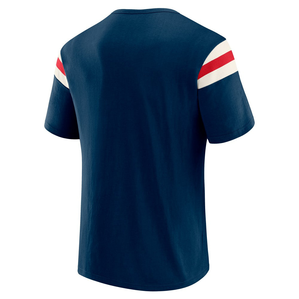 Minnesota Twins Darius Rucker Collection Distressed Sleeve Stripe T-Shirt Navy