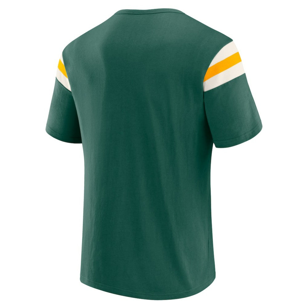 Athletics Darius Rucker Collection Distressed Sleeve Stripe T-Shirt Green