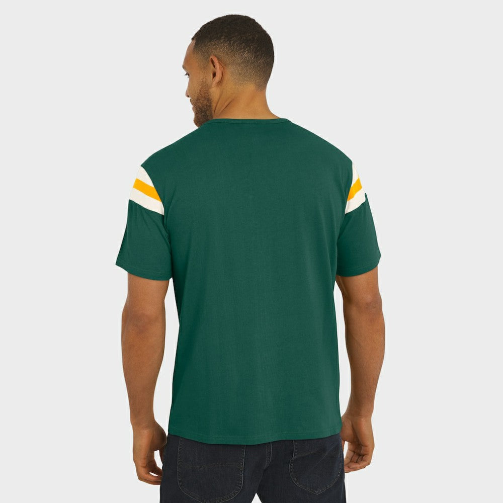 Athletics Darius Rucker Collection Distressed Sleeve Stripe T-Shirt Green