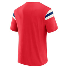 Philadelphia Phillies Darius Rucker Collection Distressed Sleeve Stripe T-Shirt Red
