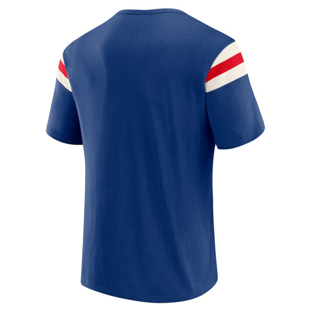Chicago Cubs Darius Rucker Collection Distressed Sleeve Stripe T-Shirt Royal