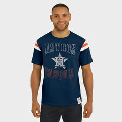 Houston Astros Darius Rucker Collection Distressed Sleeve Stripe T-Shirt Navy