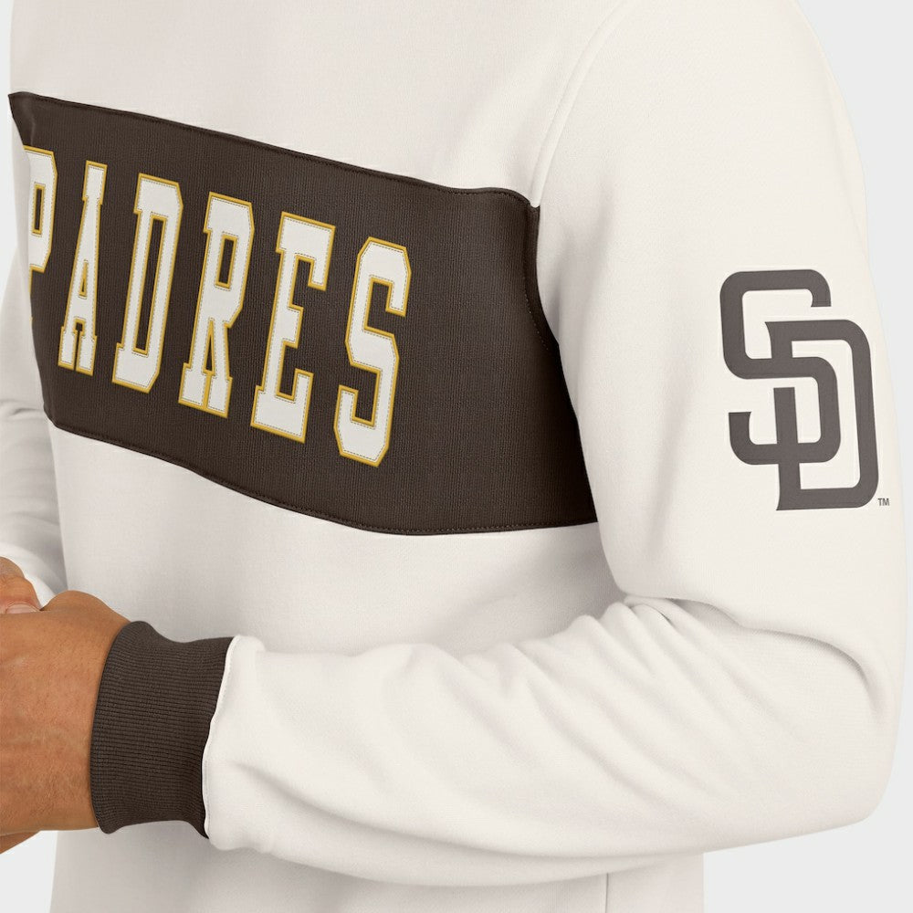 San Diego Padres Darius Rucker Collection Colorblock Crewneck Sweatshirt Cream