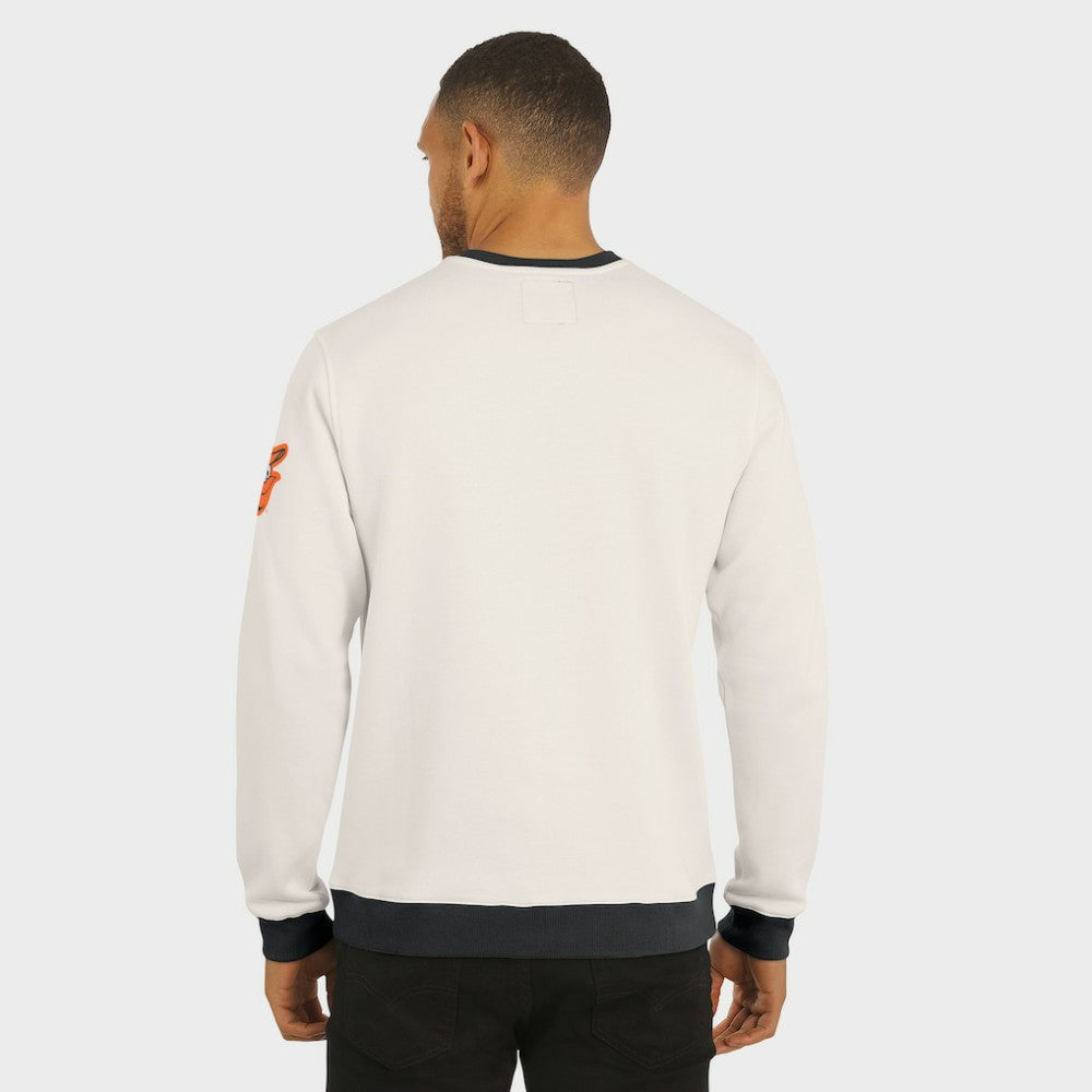 Baltimore Orioles Darius Rucker Collection Colorblock Crewneck Sweatshirt Cream