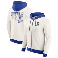 Kansas City Royals Darius Rucker Collection Men's Polar Fleece Full-Zip Hoodie Cream