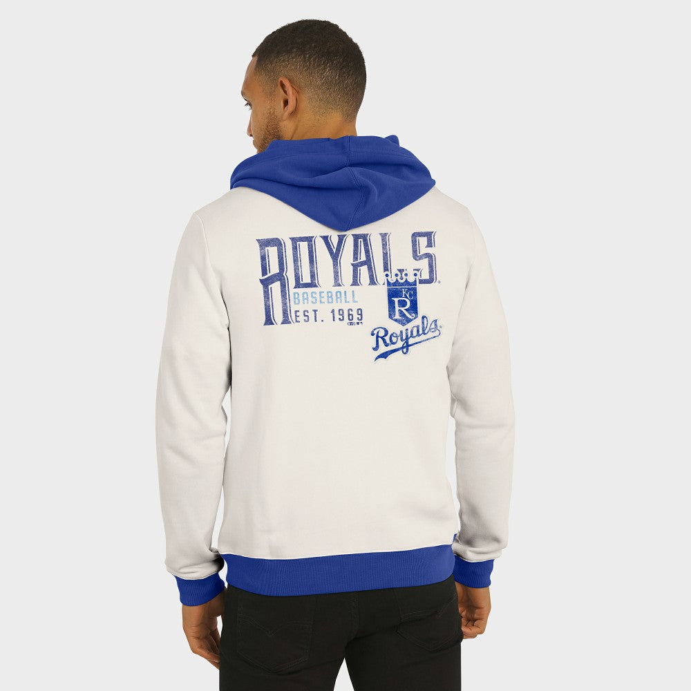 Kansas City Royals Darius Rucker Collection Men's Polar Fleece Full-Zip Hoodie Cream