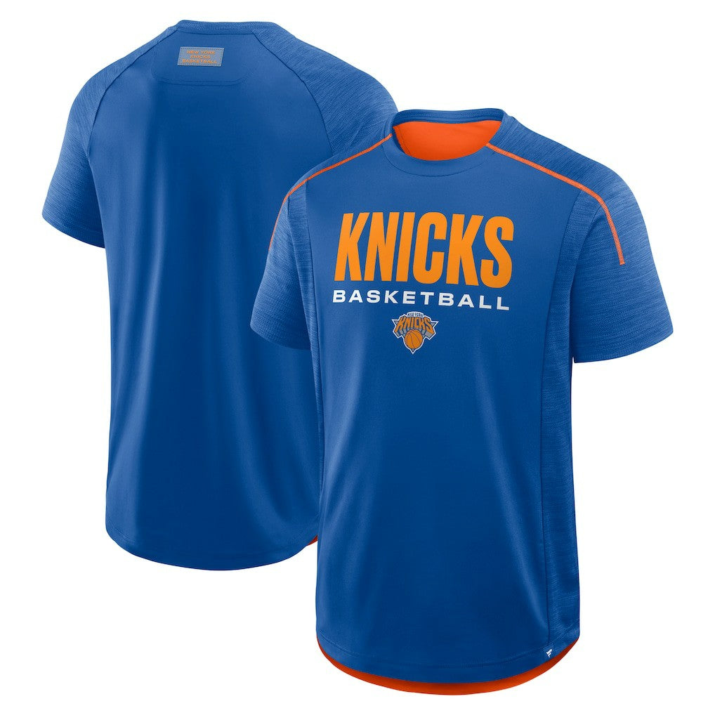 New York Knicks Inbound Pass Play Practice T-Shirt - Blue on sale