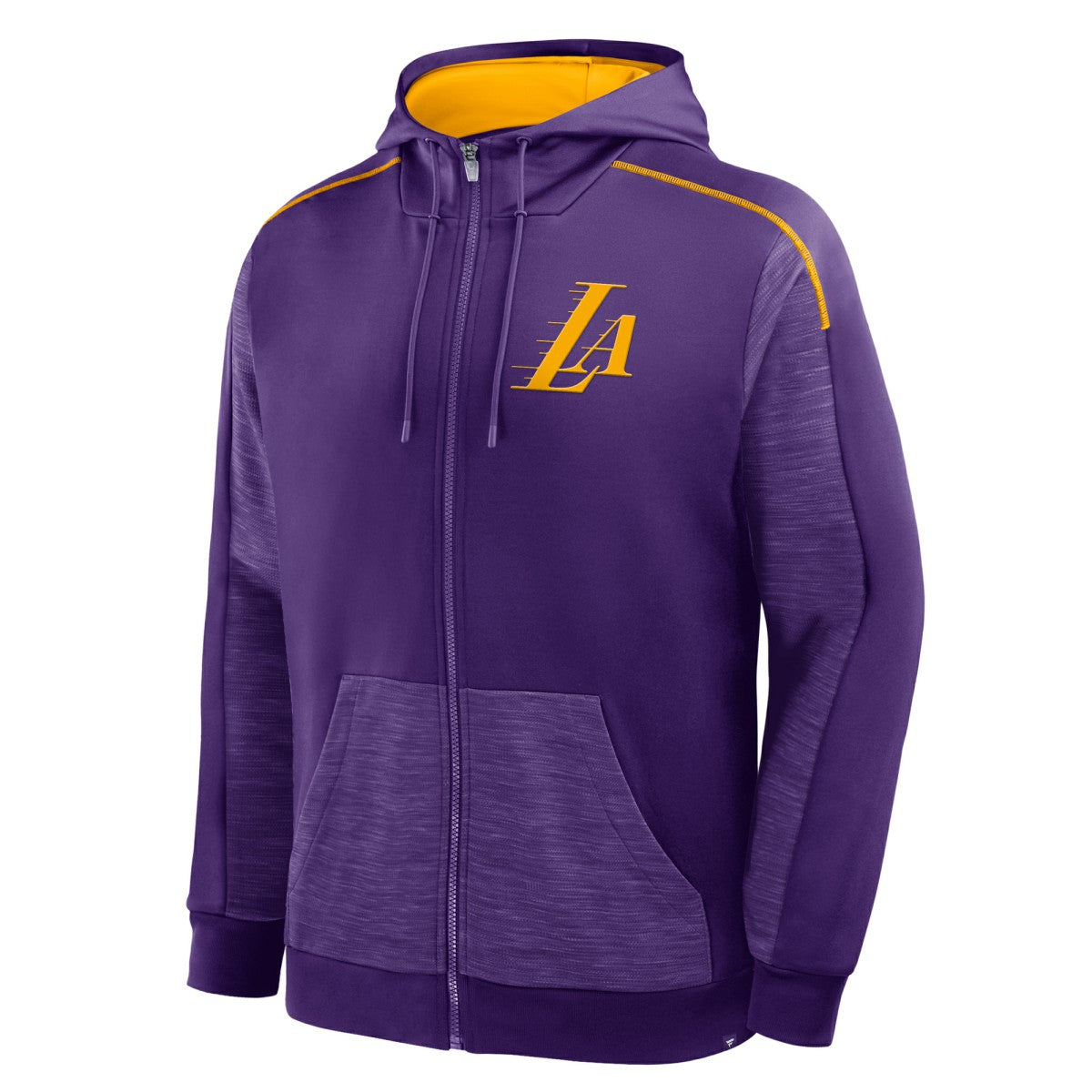 Los Angeles Lakers Back Door Cut Play Defender Full-Zip Hoodie - Purple shop
