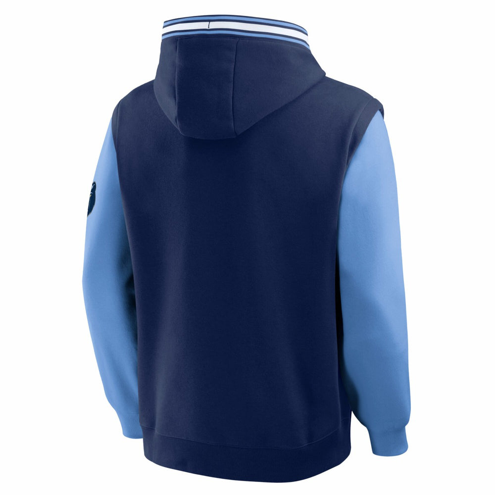 Memphis Grizzlies Half Court Shot Clock Fastbreak Hoodie - Navy/Blue sale