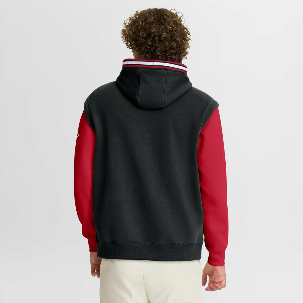 Miami Heat Half Court Shot Clock Fastbreak Hoodie - Black/Red sale