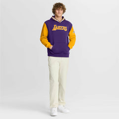 Los Angeles Lakers Half Court Shot Clock Fastbreak Hoodie - Purple/Gold discount