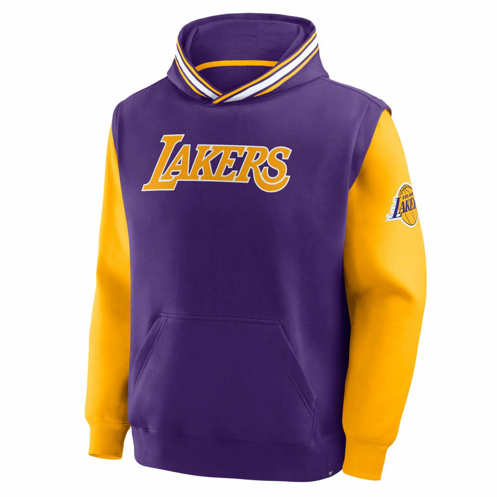 Los Angeles Lakers Half Court Shot Clock Fastbreak Hoodie - Purple/Gold discount