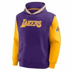 Los Angeles Lakers Half Court Shot Clock Fastbreak Hoodie - Purple/Gold discount